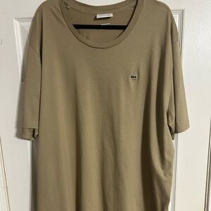Lacoste Men's Beige Short Sleeve Tee